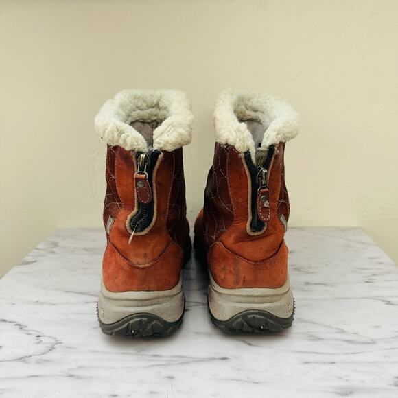 The North Face Primaloft 200 Gram Insulation Orange Snow Boots Women’s Size 7 - Picture 5 of 10